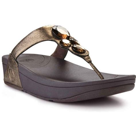 FitFlop Lunetta Bronze Womens Sandals Women From Charles Clinkard UK