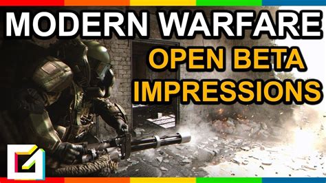 COD Modern Warfare Open Beta Impressions YouTube