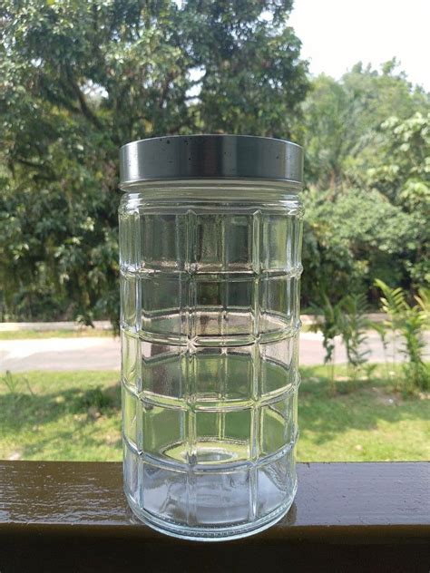 Glass Jar With Air Tight Lid Balang Kaca Kedap Udara Furniture