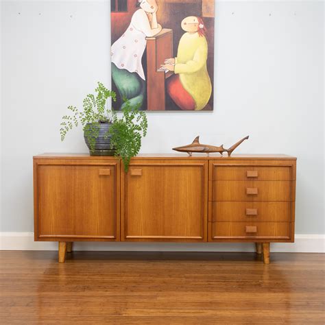 7581r Retro Vintage Teak Macrob Sideboard Buffet Record Cabinet 4