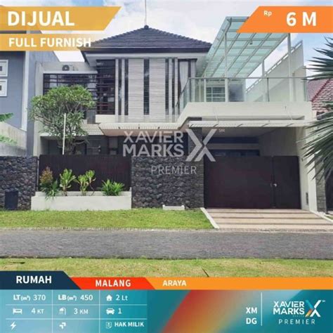 R228 Dijual Rumah Mewah Full Furnished Kolam Renang Di Area Araya Malang