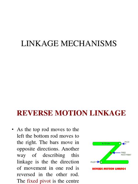 linkage mechanisms  machines classical mechanics
