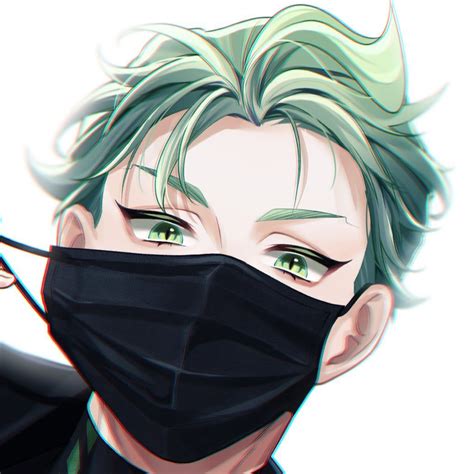 Green Hair Anime Boy Pfp