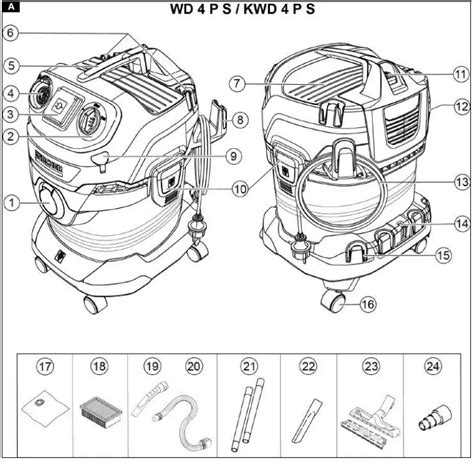 KARCHER WD4 Wet And Dry Vacuum Cleaner Instruction Manual