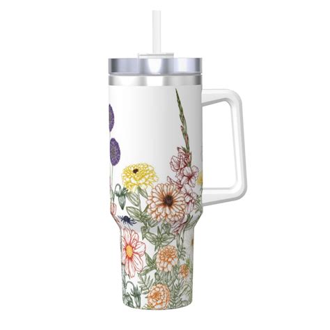 Picia Autumn Garden Pattern 40oz Ice Bully Insulated Tumbler with