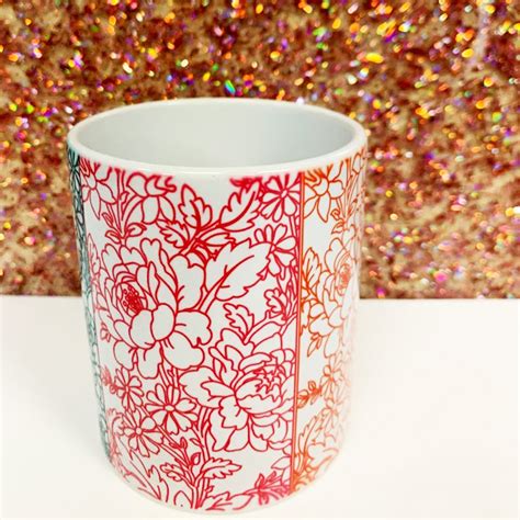 Multicolor Floral Mug