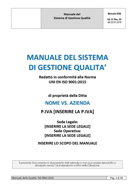 Kit Documentale Sistema Di Gestione Iso Sistemidigestione Biz