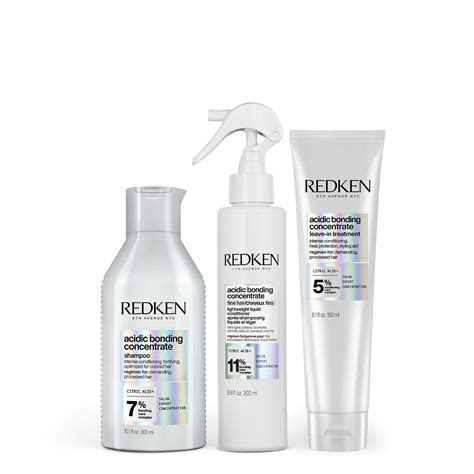 Acidic Bonding Concentrate Trio For Fine Thin Hair Redken