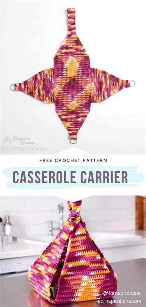 Practical Casserole Carriers With Free Crochet Patterns Artofit