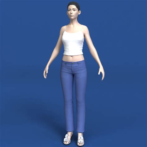 Mujer Modelo 3d 69 Unknown Fbx Max Obj Free3d