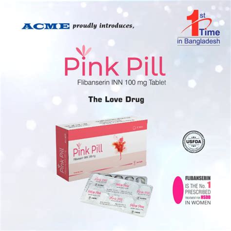 Pink Pill 100mg Tablet Flibanserin View Uses Dosge Price Ephamra