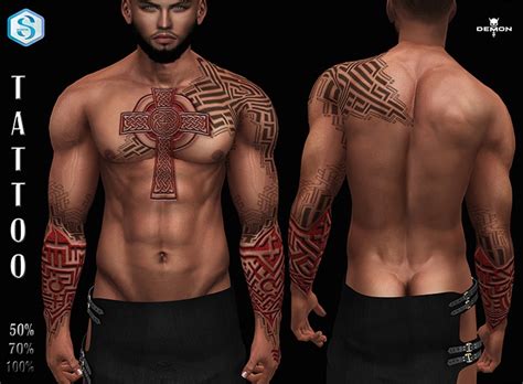 Second Life Marketplace Tattoo For [signature] Mesh Bodies 60