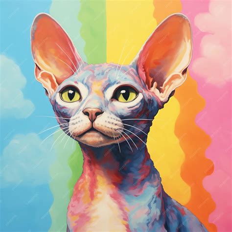 Premium Vector Cornish Rex Kitten Cat