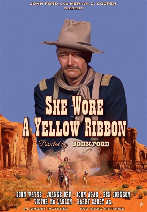 She Wore A Yellow Ribbon – John Ford 1949 – alternative movie poster digital painting - PosterSpy