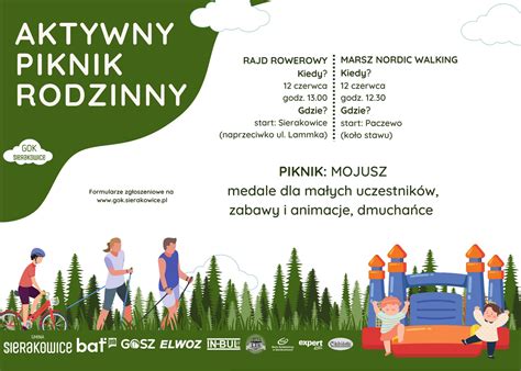 Aktywny Piknik Rodzinny Gminny Ośrodek Kultury w Sierakowicach