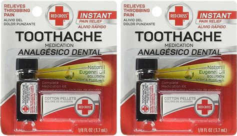 Red Cross Toothache Complete Eugenol Medication 1 Kit 0 12oz