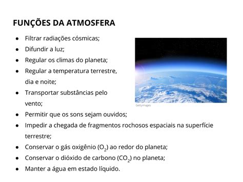 Plano De Aula 7o Ano A Atmosfera E A Vida Na Terra