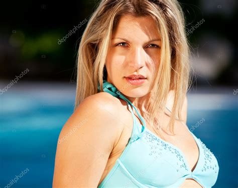 Woman Portrait Bikini Stock Photo Simplefoto