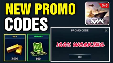 New Modern Warships Promo Codes Modern Warships Codes Youtube