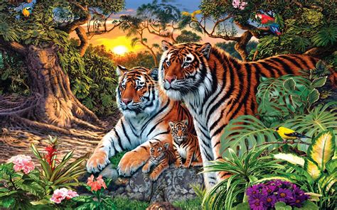 Tiger Family Wallpapers - Wallpaper Cave