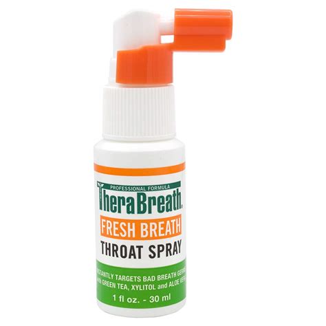 Therabreath Fresh Breath Throat Spray 1 Fl Oz 30 Ml Packaging May