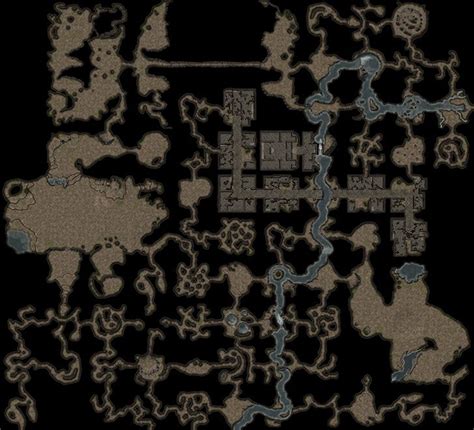 Underground Cave System | Dungeon maps, Dnd world map, Fantasy map