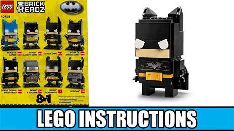 Lego Instructions Brickheadz Batman In Dc The Dark