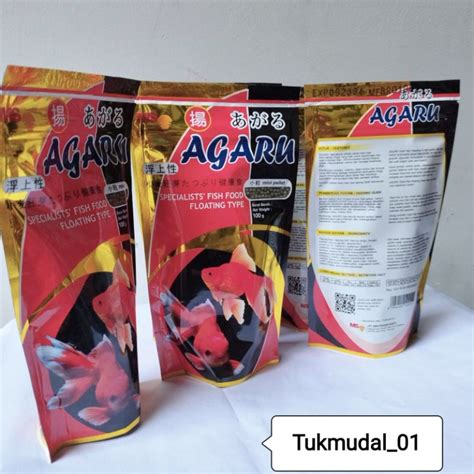 Jual Agaru Fish Food Floating Type Mini Pelet 100g 100 Gram 100 Gr