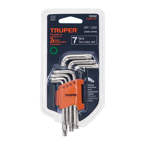 Juego De Llaves Torx Con Organizador Truper Llaves Torx