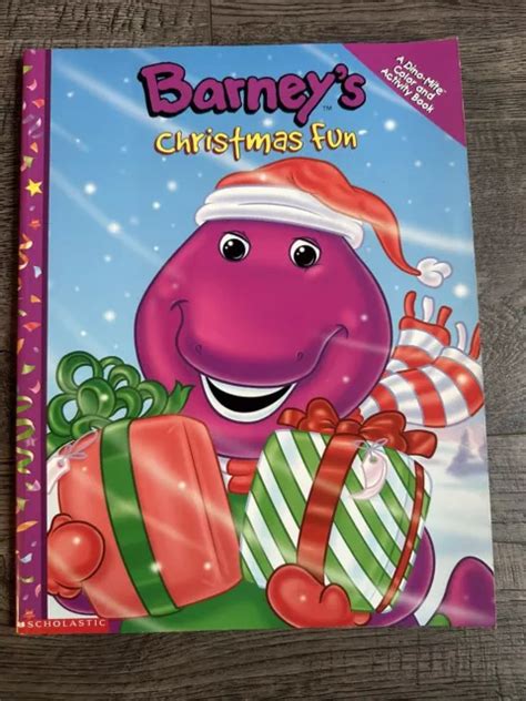 Barney S Christmas Fun Coloring And Activity Book Unused