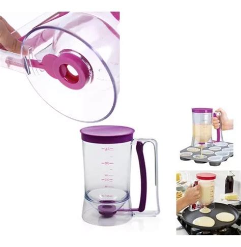 Medidor Dispenser De Cupcake Massa Dosador Bolo Panqueca Parcelamento