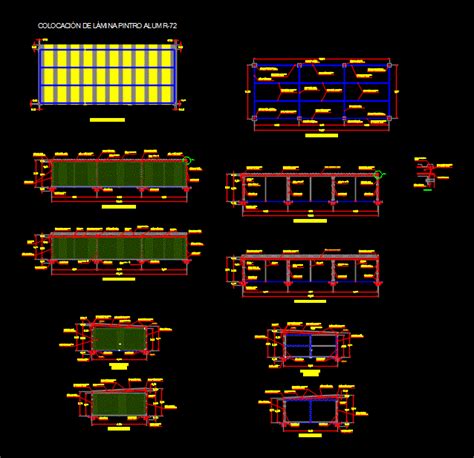 Estructura A Base De Perfiles En Autocad Librer A Cad