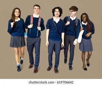 students school uniforms diversity images stock