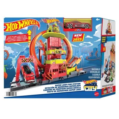 HOT WHEELS STATIA DE POMPIERI SUPER LOOP SuperHeroes ToysZone Mattel Okazii Ro