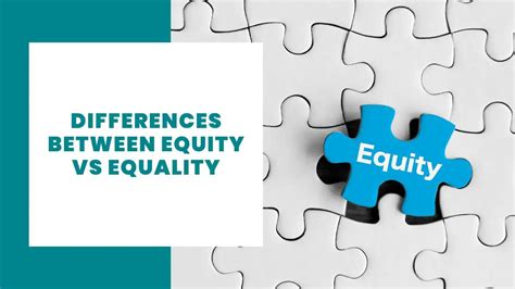 Differences Between Equity Vs Equality