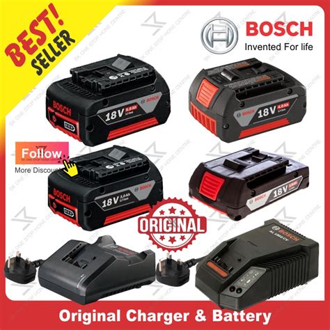 Original Bosch GBA 18V 1 5Ah 2 0Ah 3 0Ah 4 0Ah 5 0Ah 0Ah