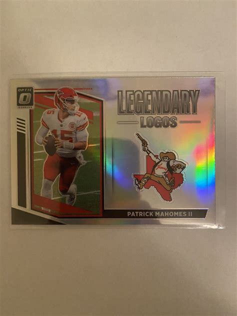 Panini Optic Patrick Mahomes Legendary Logos Silver Values Mavin