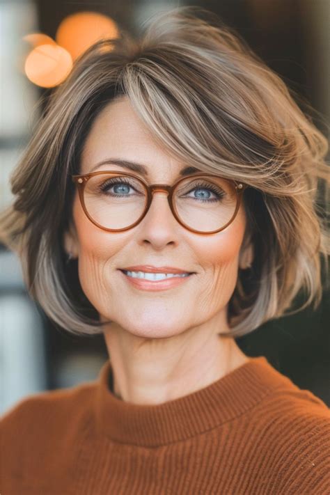 32 Chic Hairstyles For Women Over 50 With Glasses Artofit