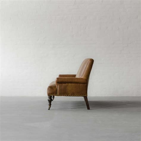 Chestnut Leather Sofa - Ray Living Concepts