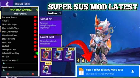 TERBARU Super Sus Apk Mod Menu Terbaru Super Sus Mod Apk Wallhack