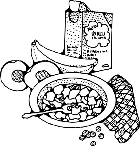 eat breakfast clipart black and white 19 free Cliparts | Download ...