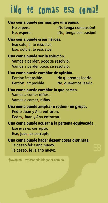 La Importancia Del Uso De La Coma Express Rte Lg Y Lit