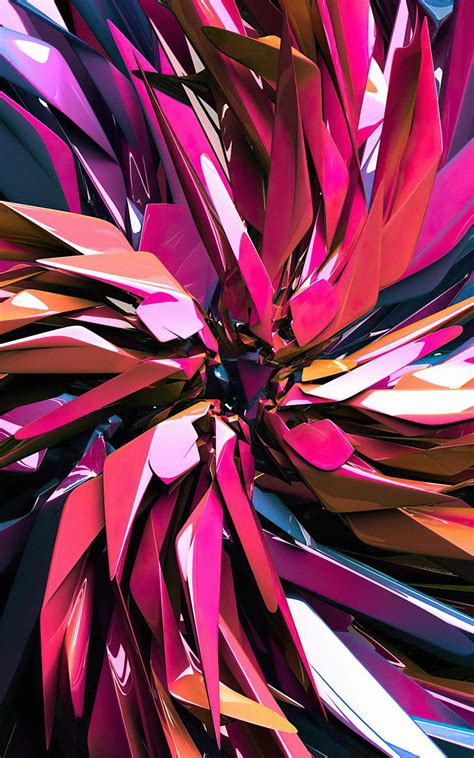 1366x768px 720p Free Download Colorful 3d Render Abstract Nexus 7