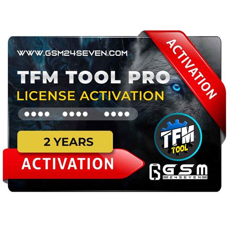 TFM Tool Pro Activation 2 Year GSM 24SEVEN