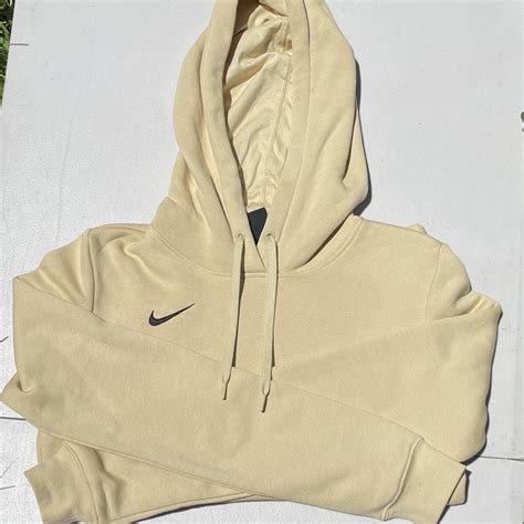 Yellow Nike Solo Swoosh Hoodie ️ Size: S #nike... - Depop