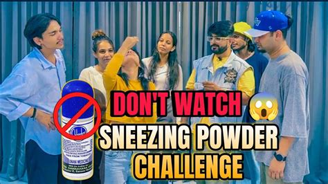 Sneezing Powder Challenge 🤧 Gone Wrong😱 Chhinknipowder Youtube