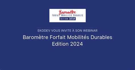 Barom Tre Forfait Mobilit S Durables Edition Epsa Sustainability