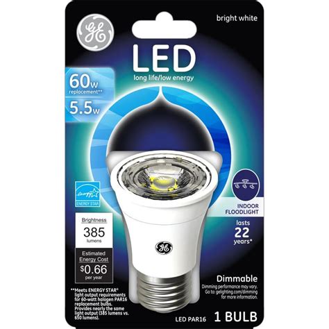 Ge Led 3 Watt Eq Par16 Warm White Dimmable Led Light Bulb At