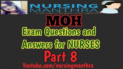 Latest Moh Exam Questions And Answers For Nurses Part Haad Dha