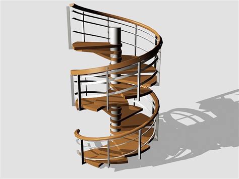 Home Spiral Staircase 3d Model 3ds Max Files Free Download Cadnav